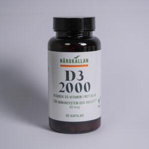 Närokällan D3 2000 Vegan 90 kapslar