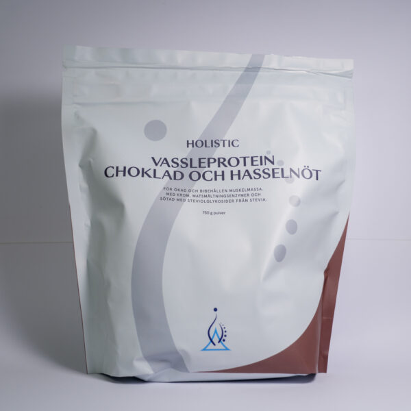 Holistic Vassleprotein choklad och hasselnöt, 750 g