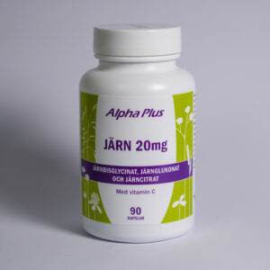 Alpha Plus Järn 20 mg 90 kap